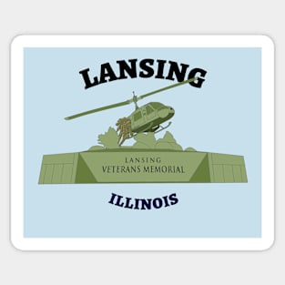 Lansing landmark - Lansing Veterans Memorial Sticker